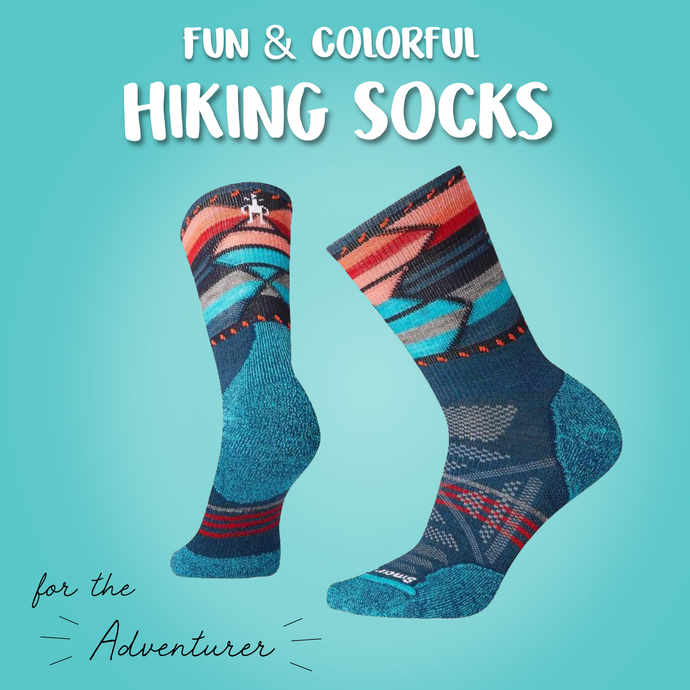These Fun and Colorful Hiking Socks will have you smiling all the way