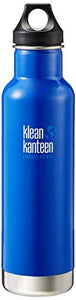 Klean Kanteen Insulated Water Bottle 20oz Color Coastal Waters Blue